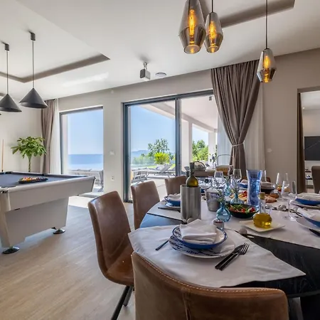 Levant For 10 People Near Opatija With Jacuzzi & Sea View Villa