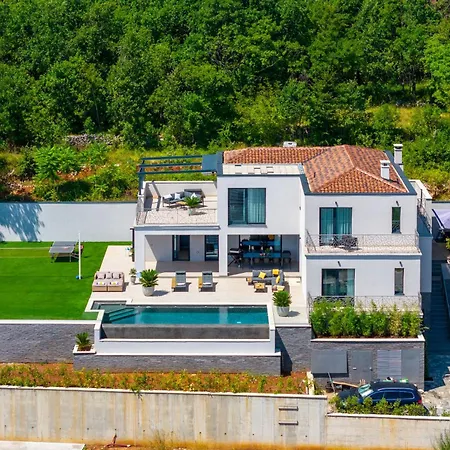 Villa Levant For 10 People Near Opatija With Jacuzzi & Sea View Mošćenička Draga