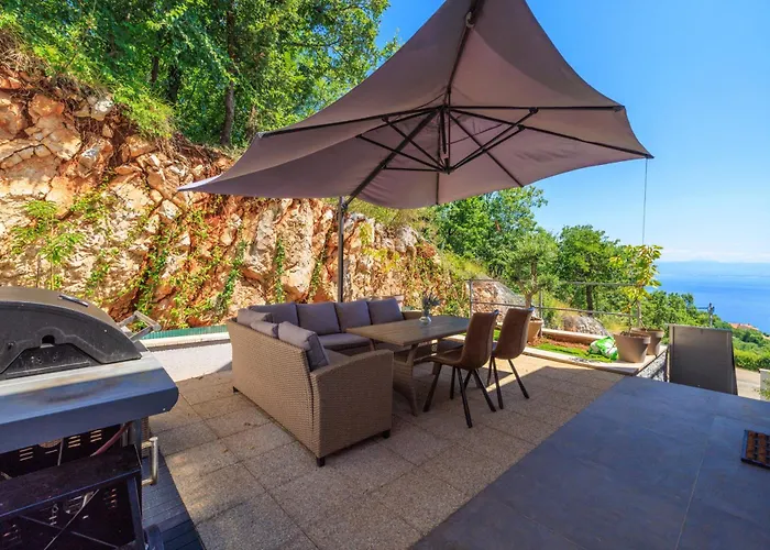 Levant For 10 People Near Opatija With Jacuzzi & Sea View Villa *